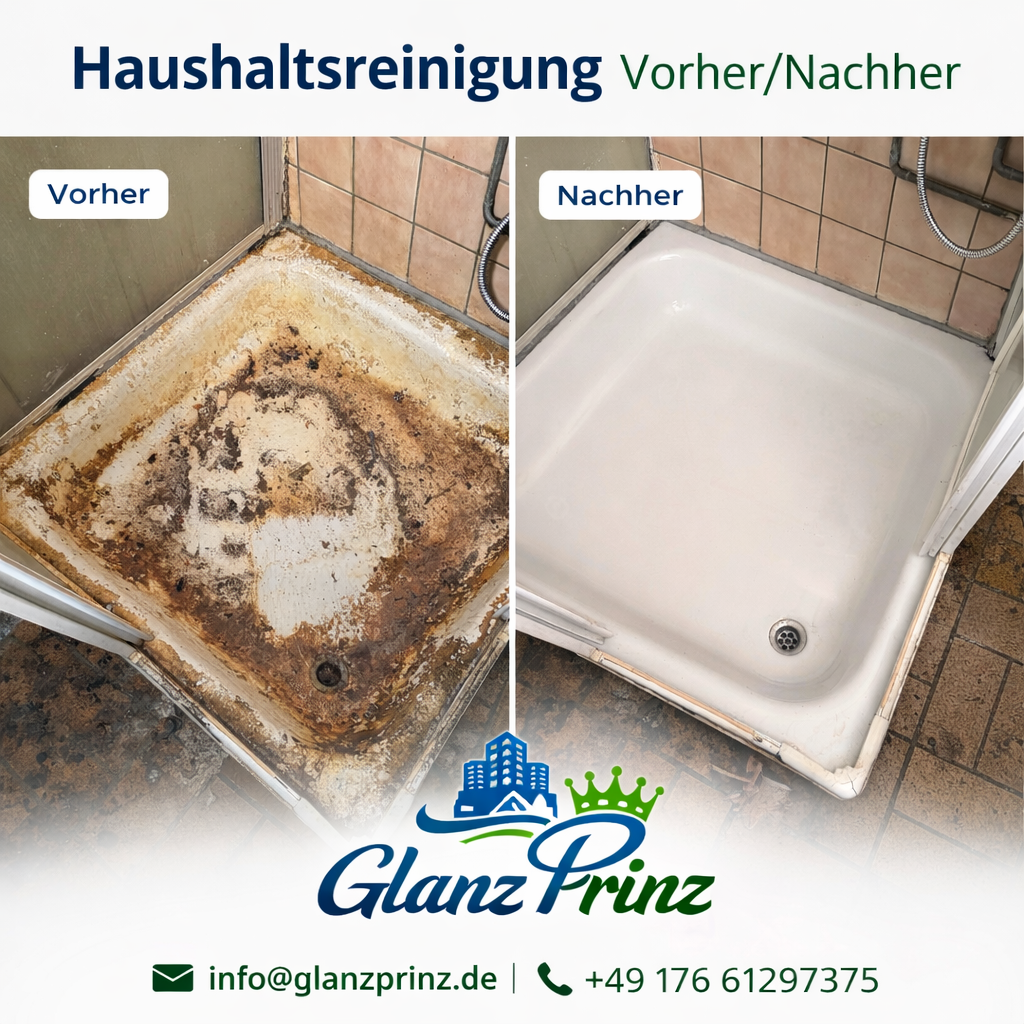 Haushaltsreinigung Vorher Nachher