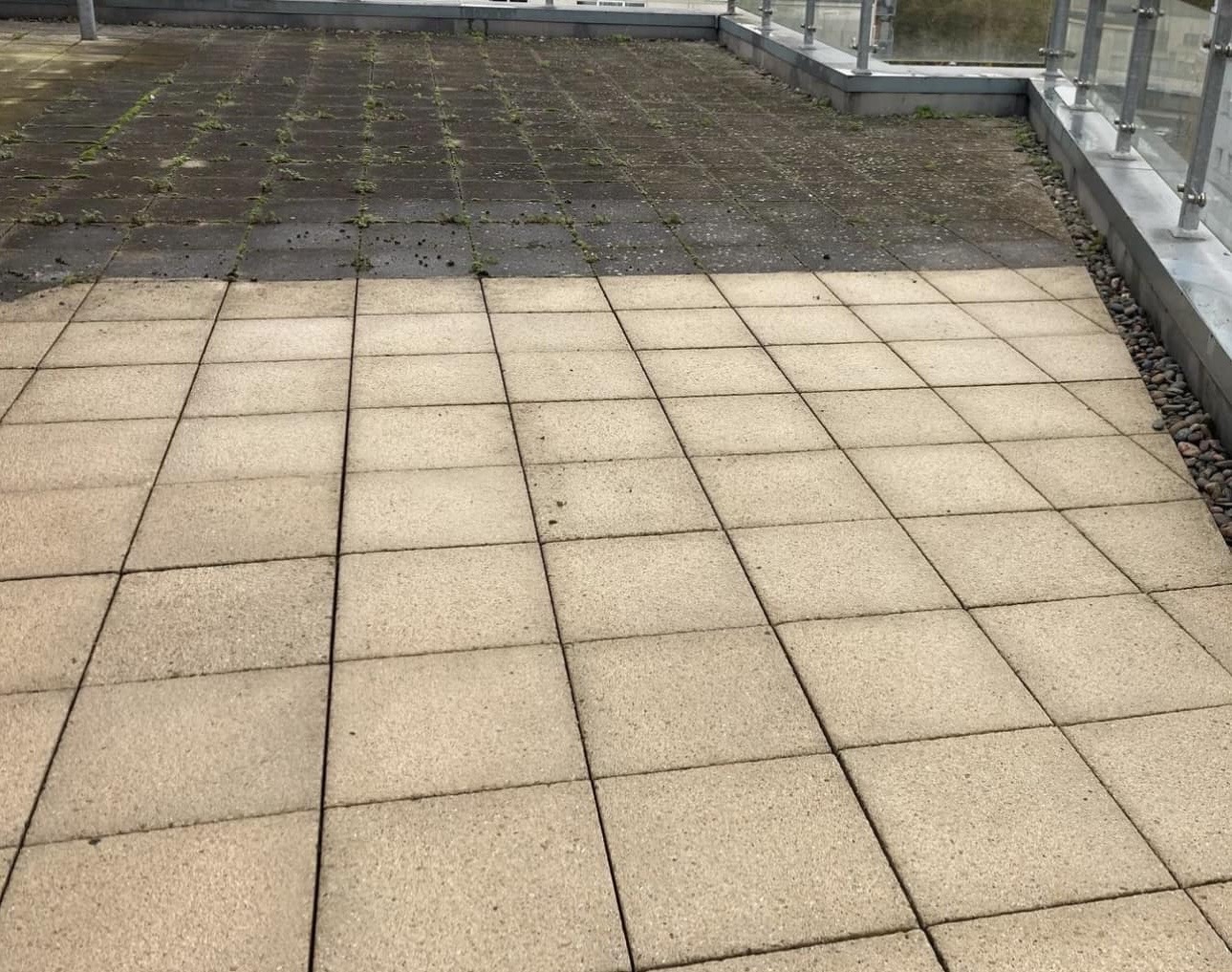 Vorher Nachher Terrassenreinigung